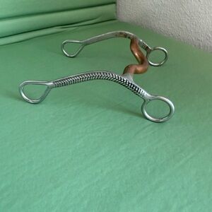 Western curb Bit 5” with copper mouthpiece